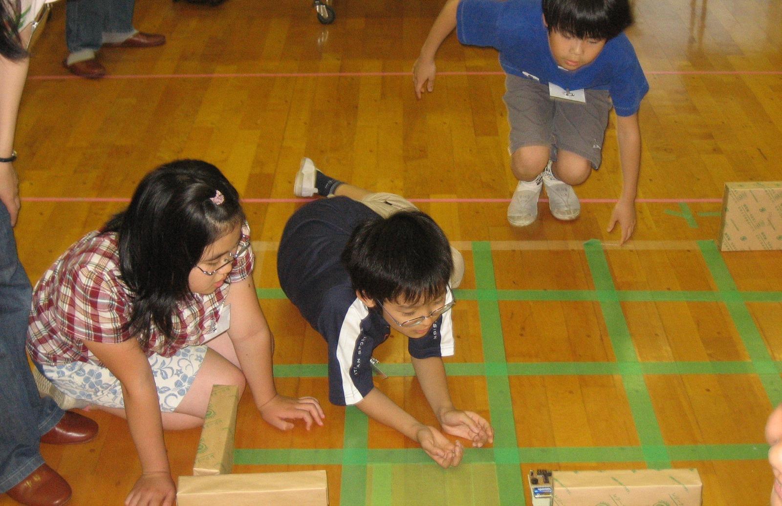 パソコン組み立て教室＋ロボットカーレース@立会小学校